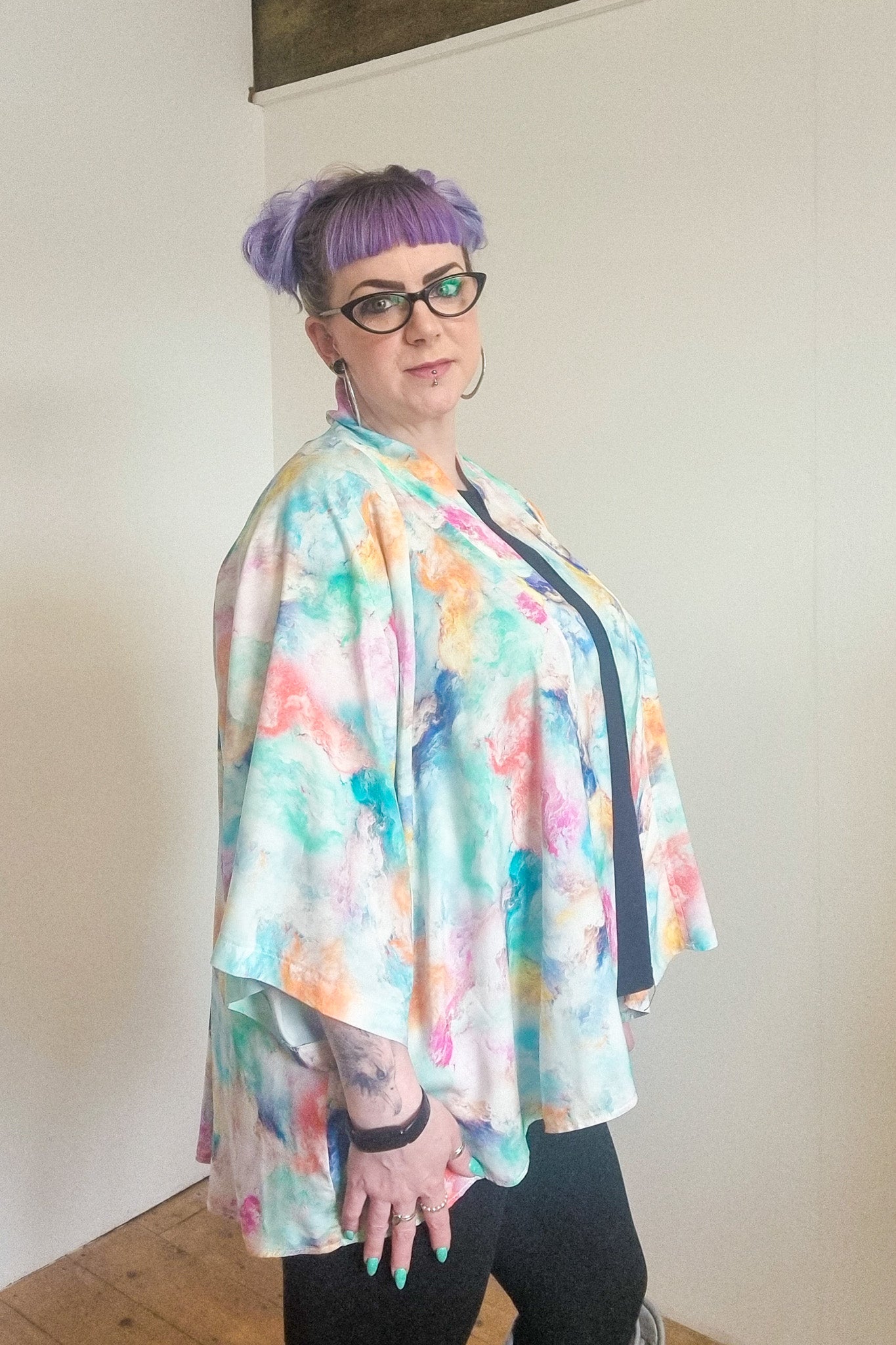 Miki cardigan - Care Bear Clouds