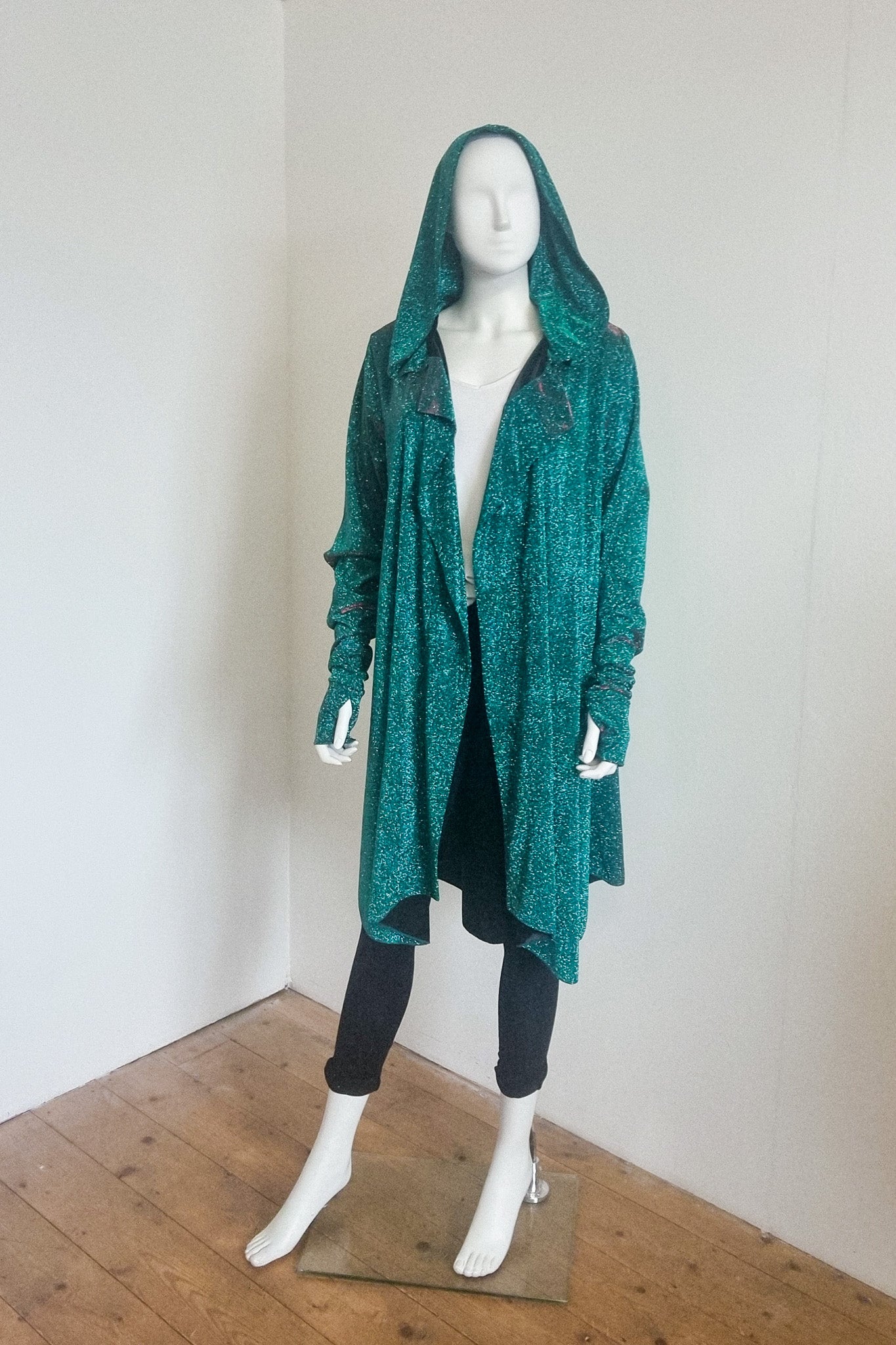 Hooded cardigan with thumb holes sale