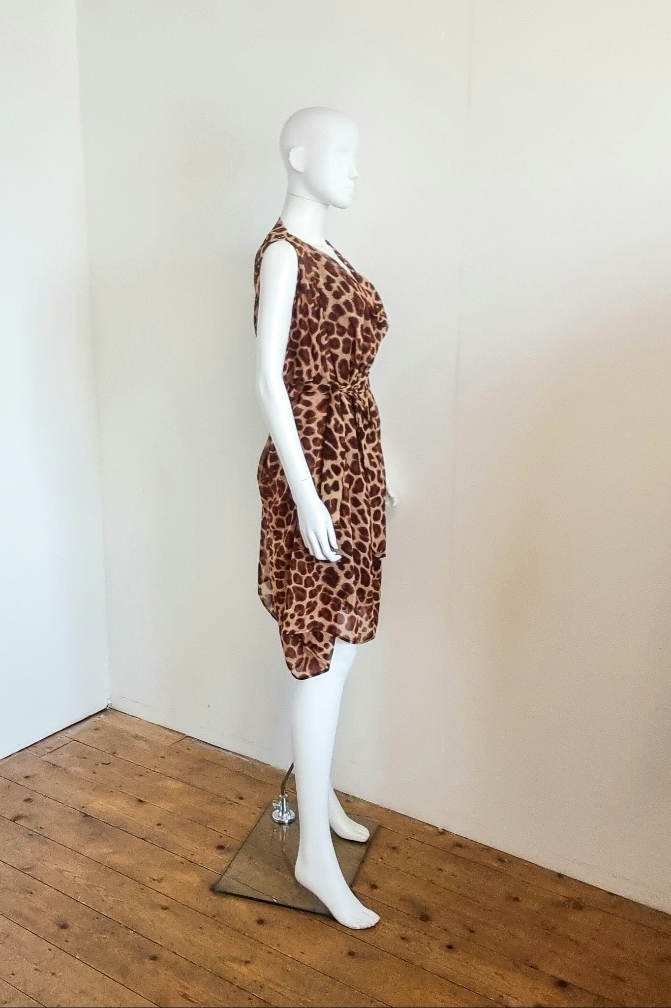 Multiway Mini Bea dress - Choc Leopard Print