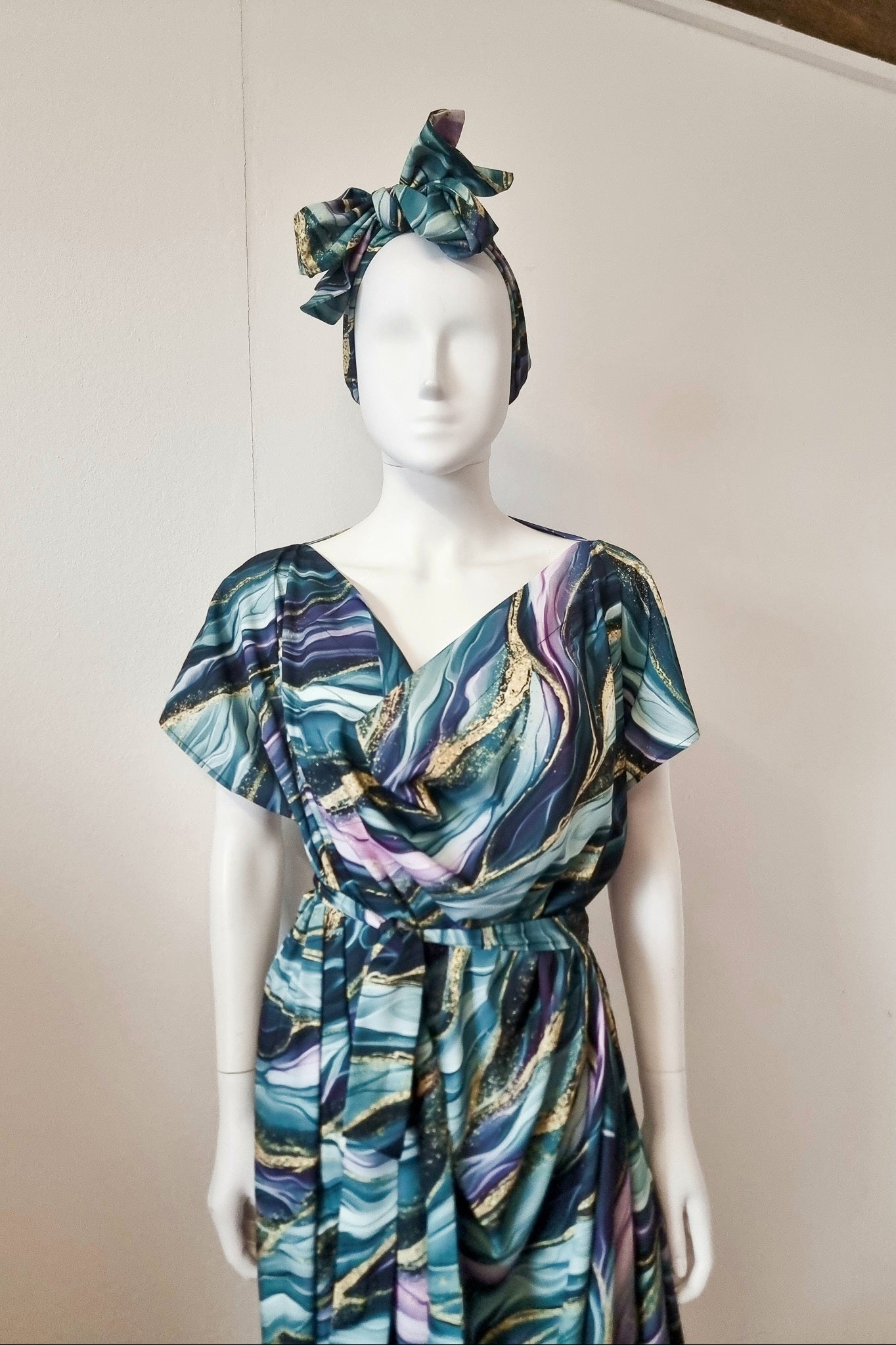 Zuzu dress - Marine Marble