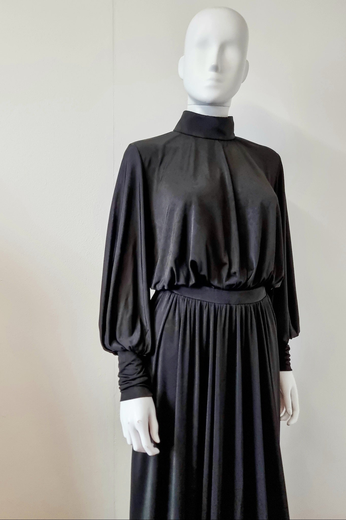 Margaux Gown - Black Low Sheen Jersey
