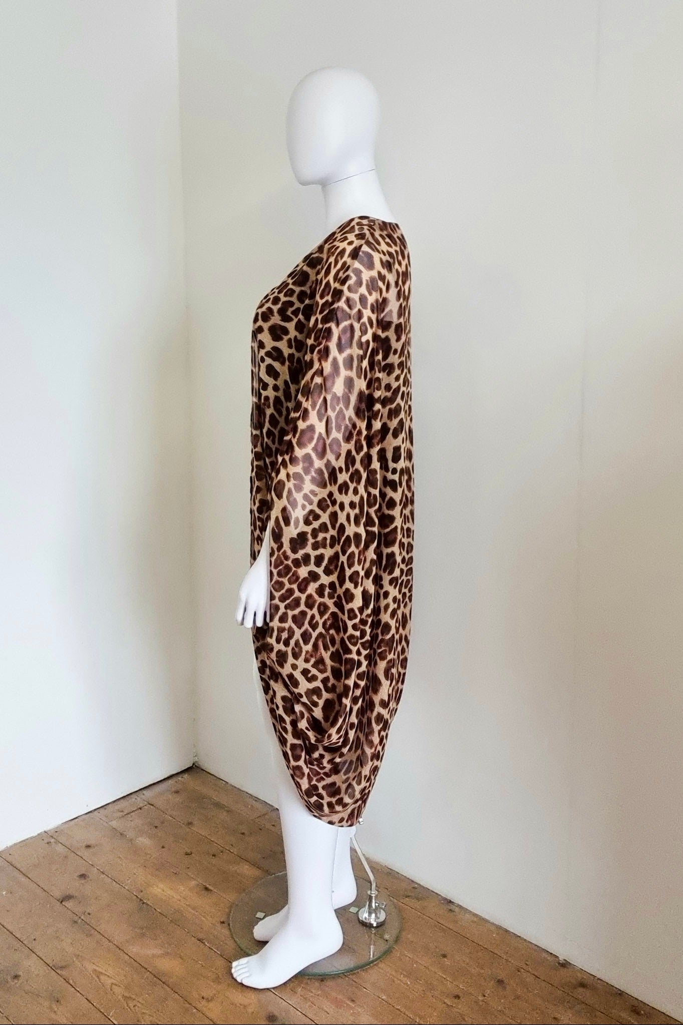 Zubi Kimono - Choc Leopard Print