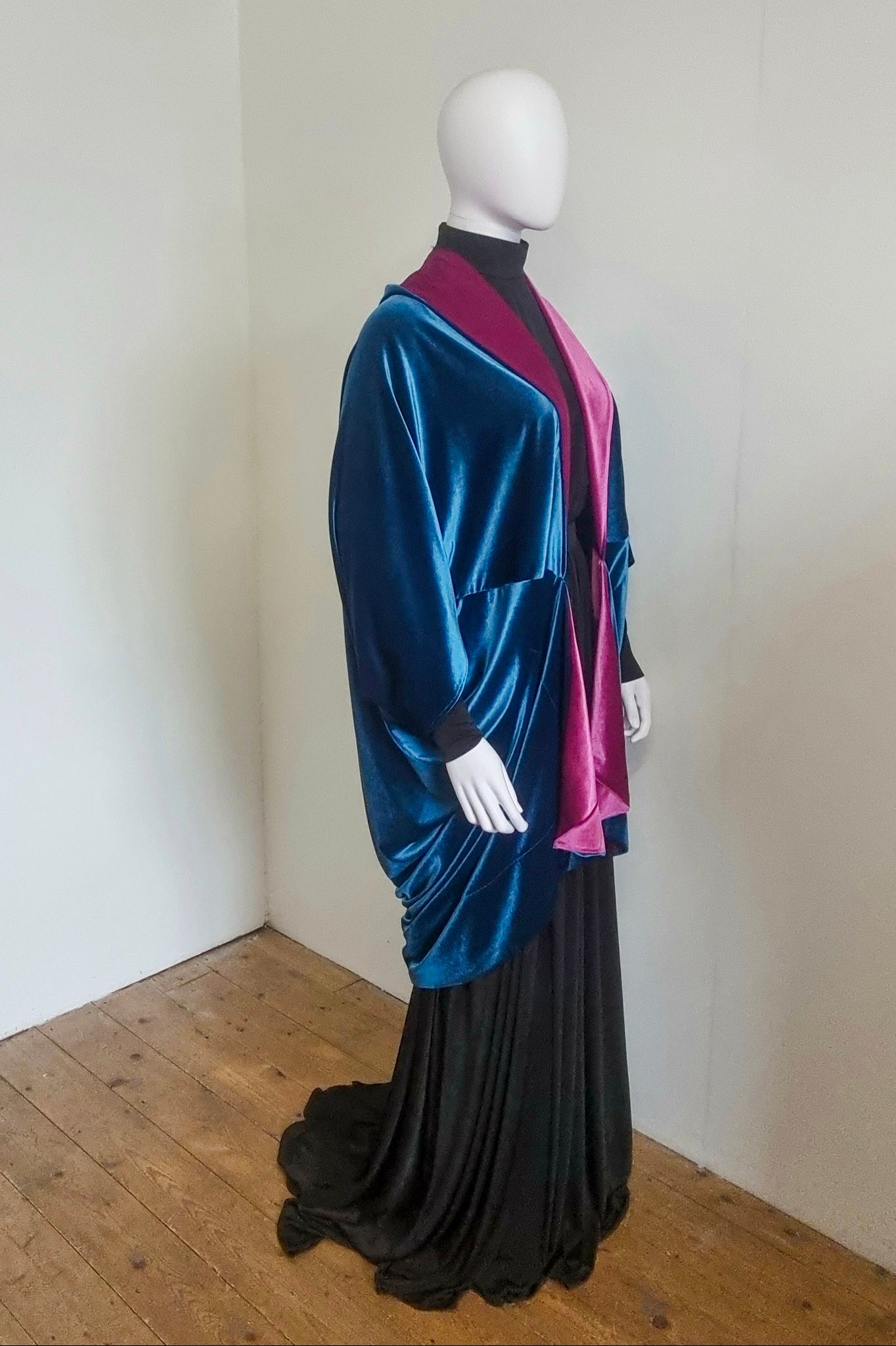 Ophelia Contrast Midi - Rust & Gold Velvet