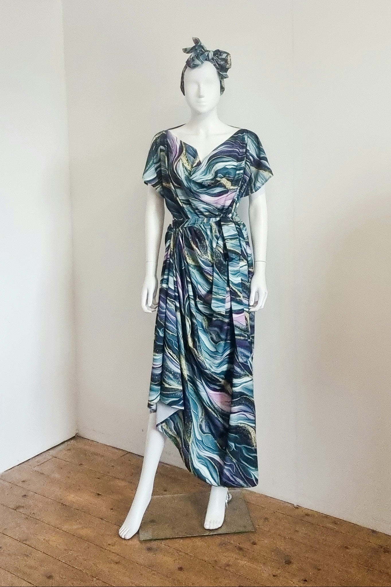 Zuzu dress - Marine Marble