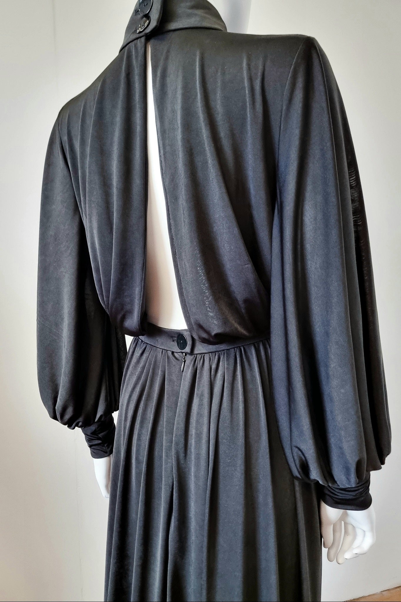 Margaux Gown - Black Low Sheen Jersey