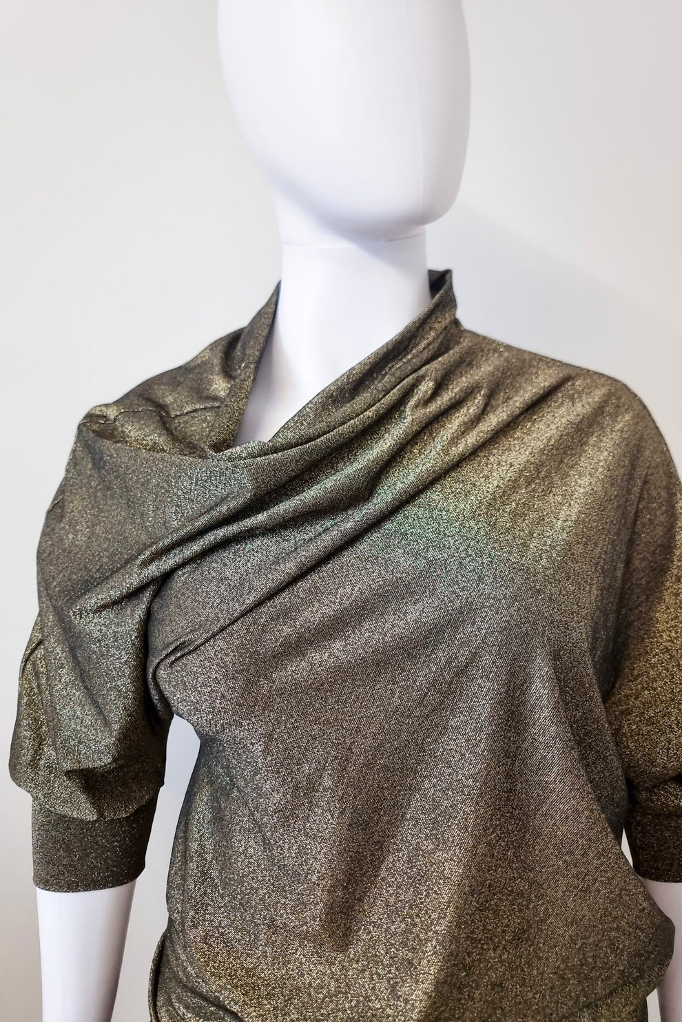 Zadie Asymmetric Jumper - Bronze/Gold