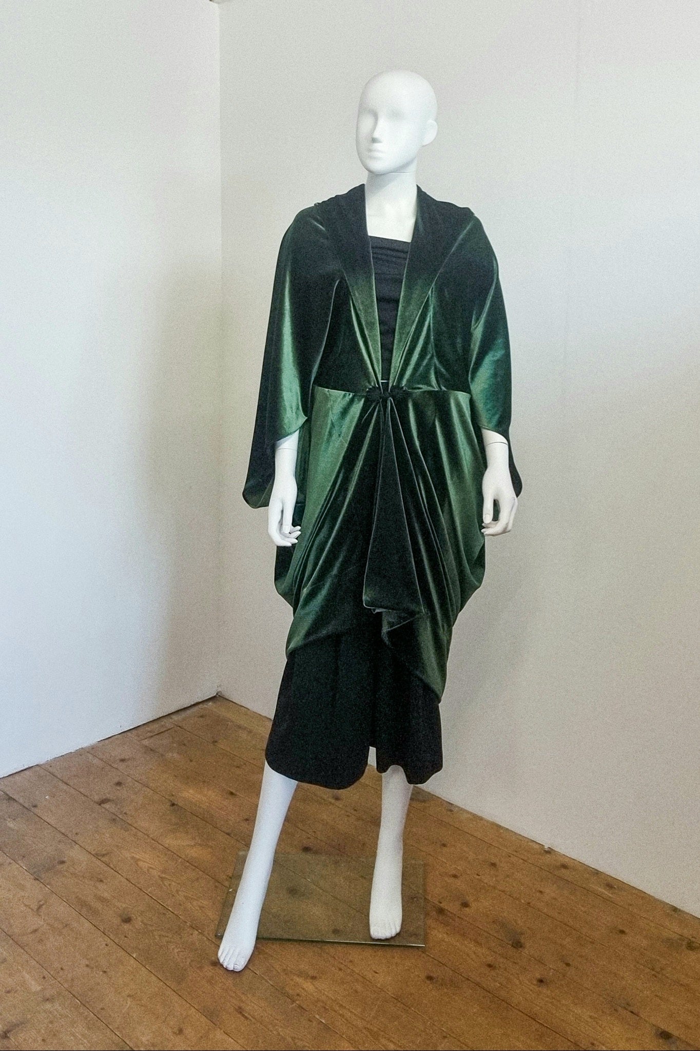 Ophelia Midi - Forest Green Velvet