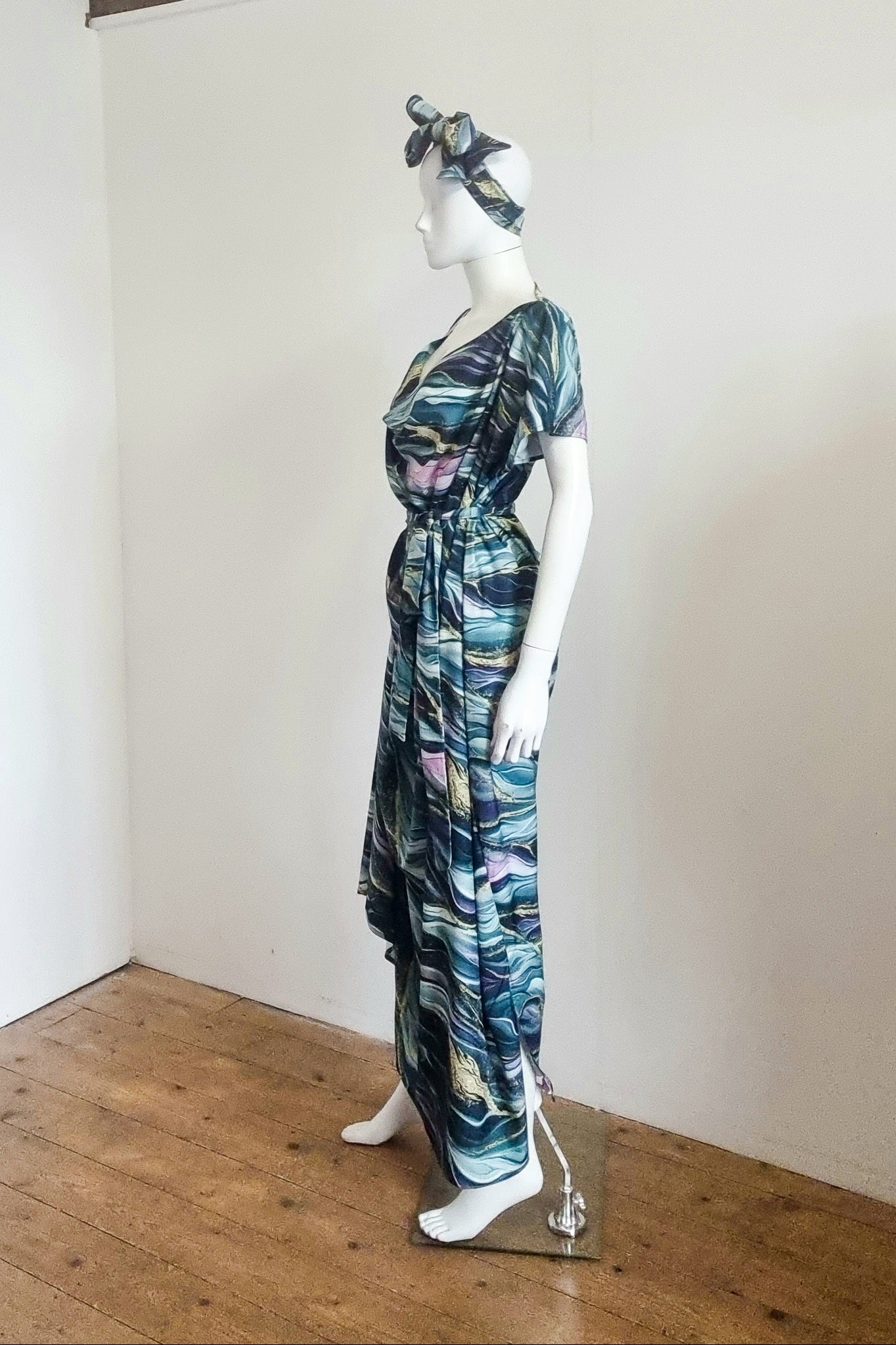 Zuzu dress - Marine Marble