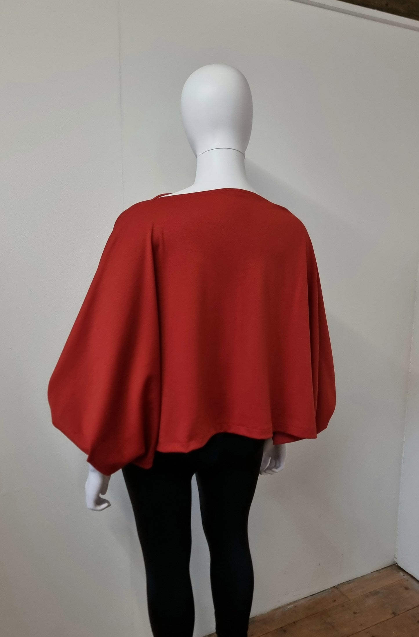 Imogen Drape Crop - Terracotta