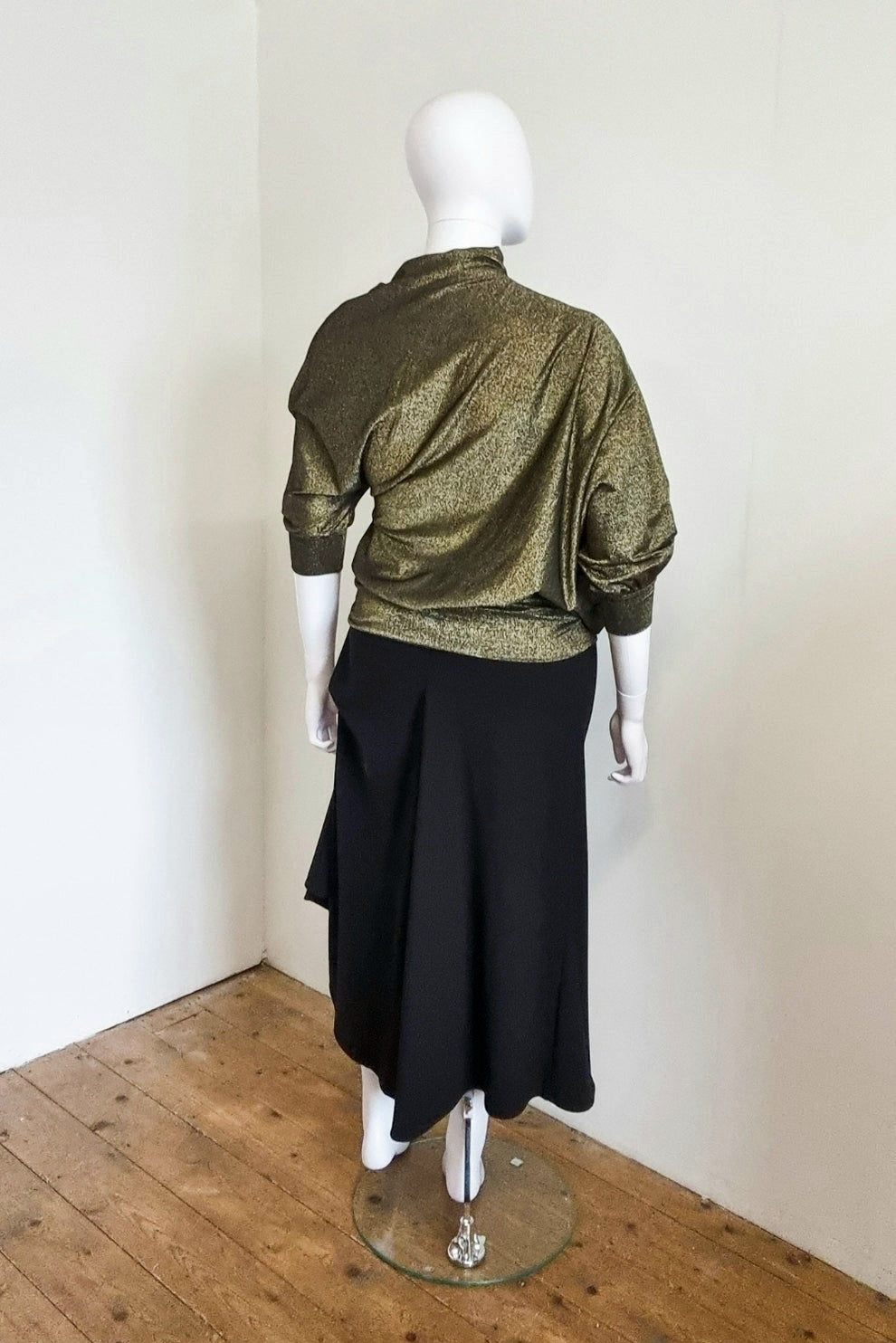 Zadie Asymmetric Jumper - Bronze/Gold