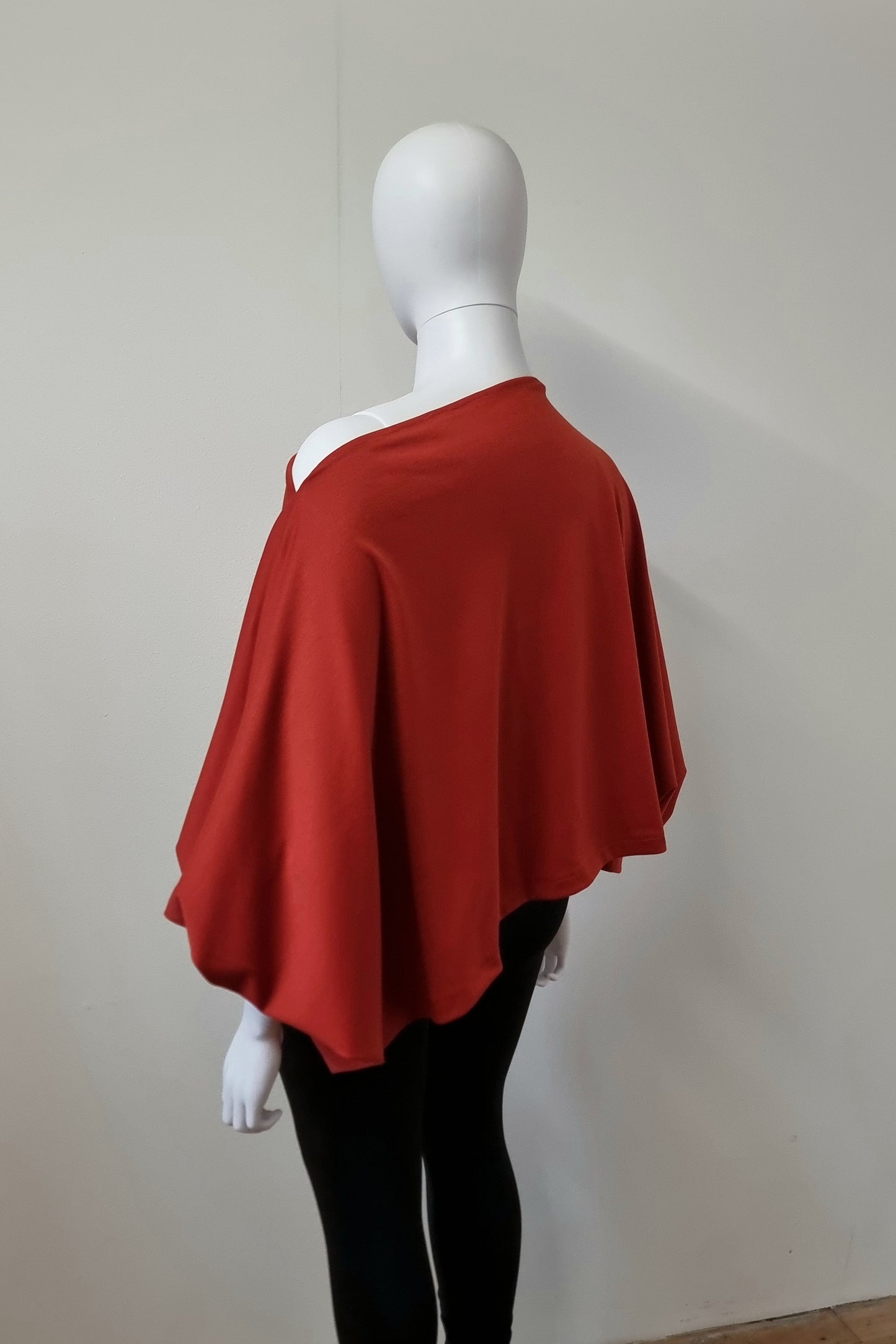 Imogen Drape Crop - Terracotta