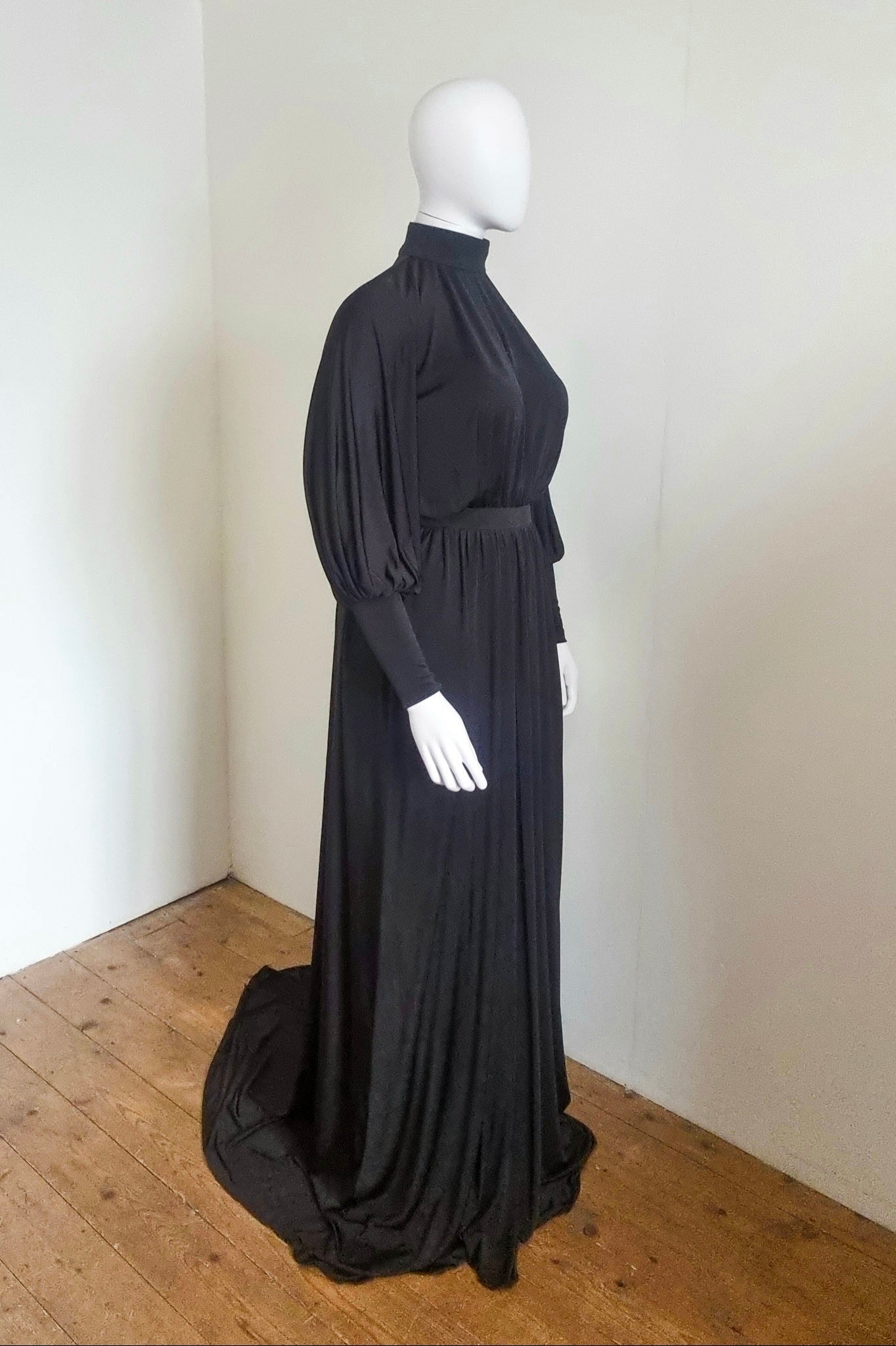 Margaux Gown - Black Low Sheen Jersey