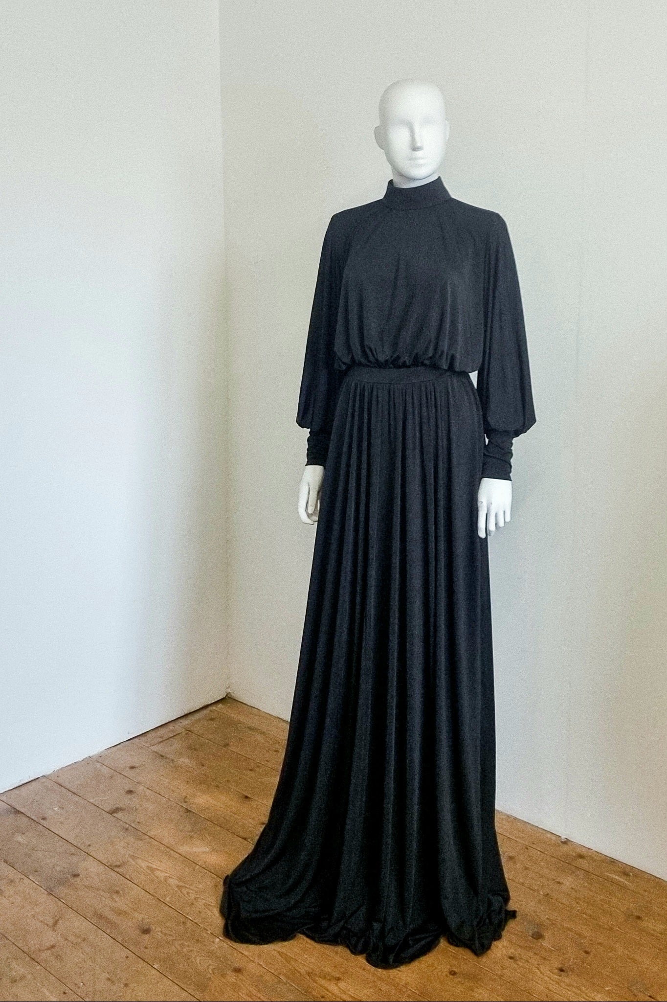 Margaux Gown - Black Low Sheen Jersey