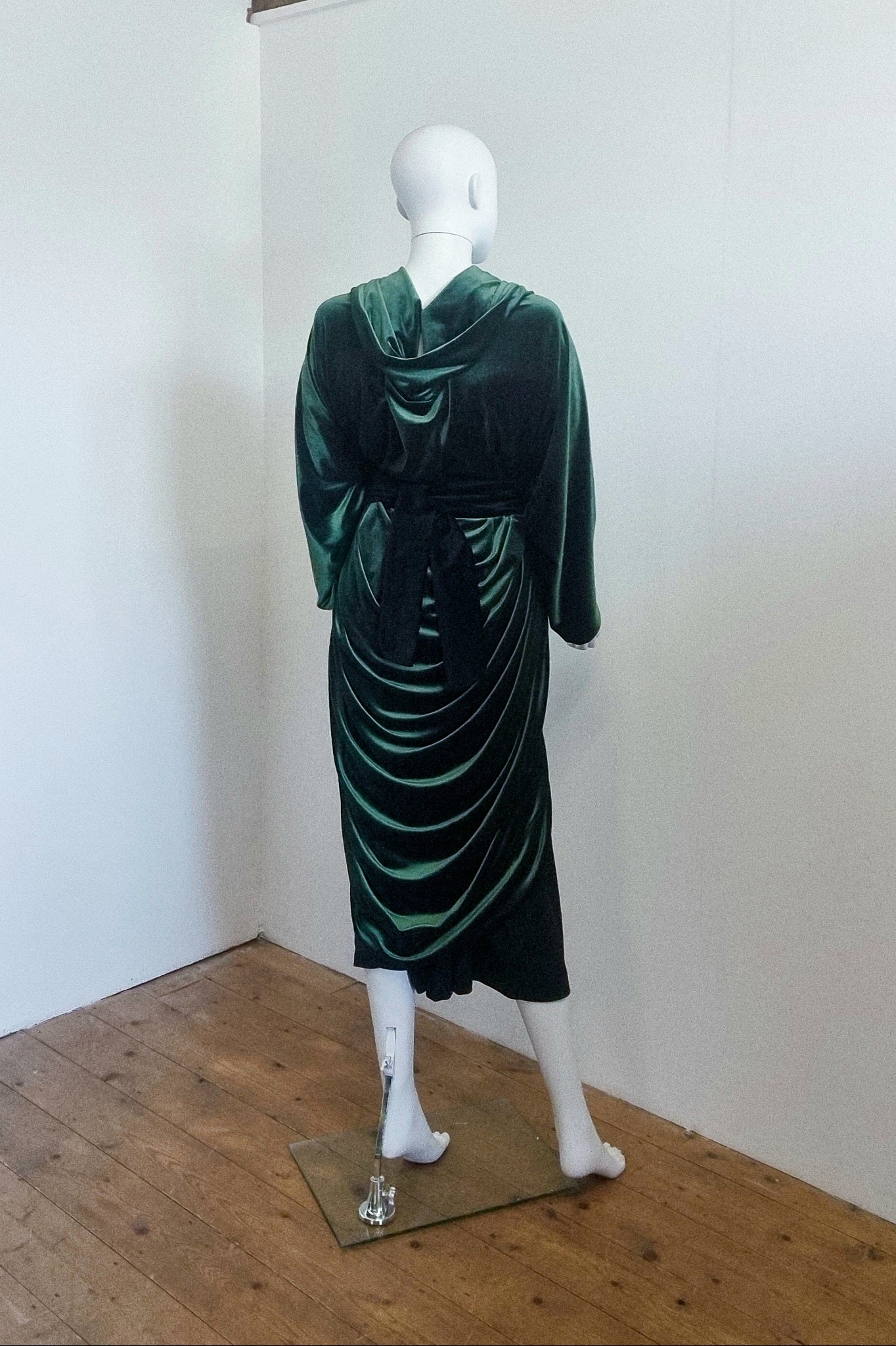 Ophelia Midi - Forest Green Velvet