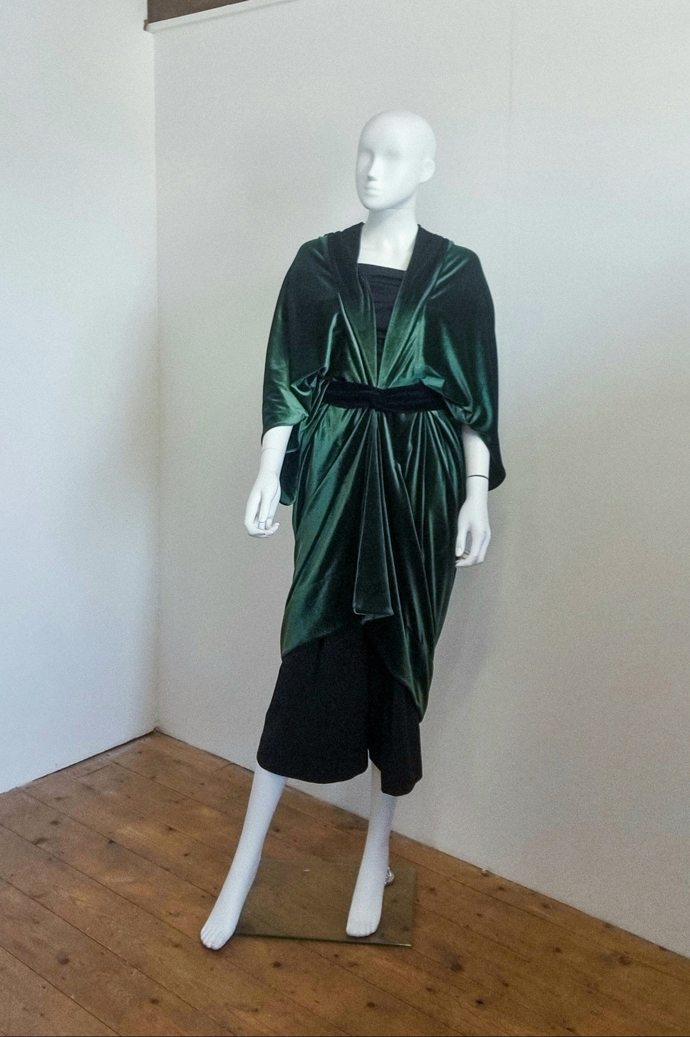 Ophelia Midi - Forest Green Velvet