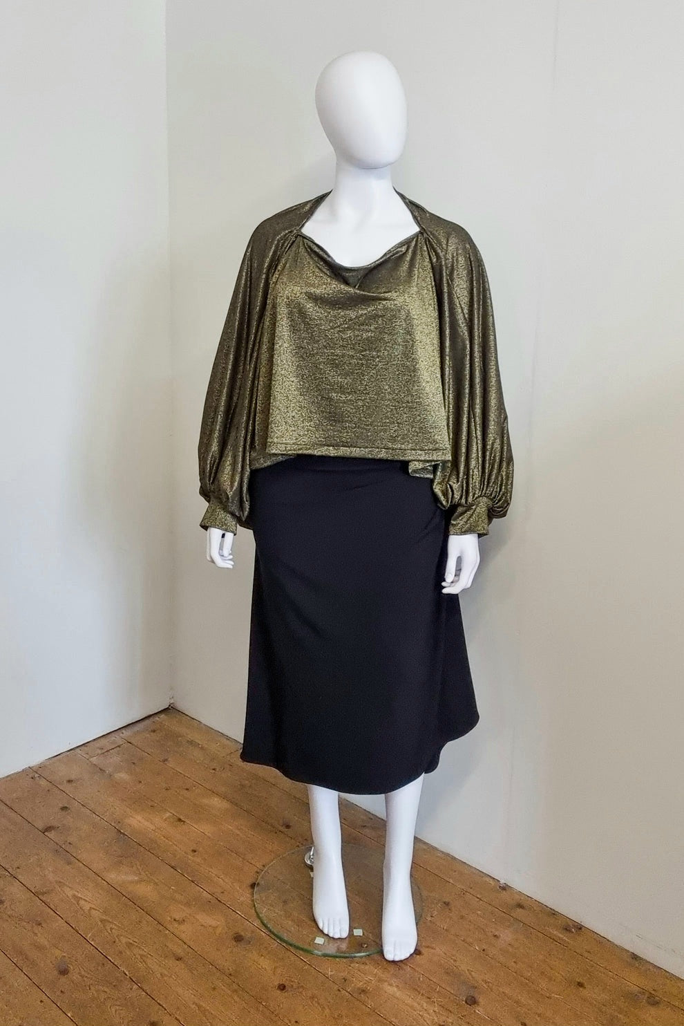 Imogen Drape Crop - Bronze/Gold