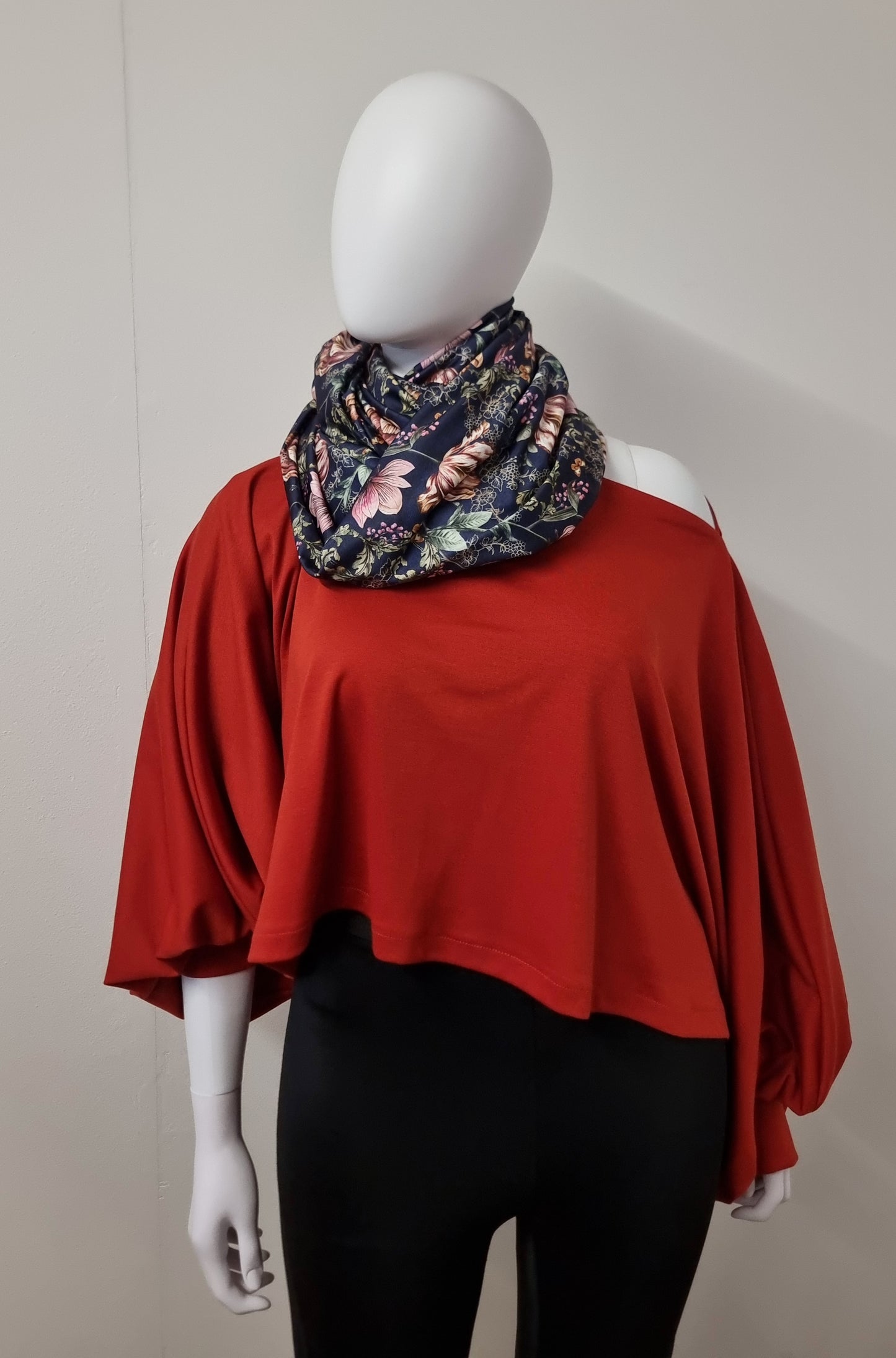 Luxury Snood - Midnight Floral