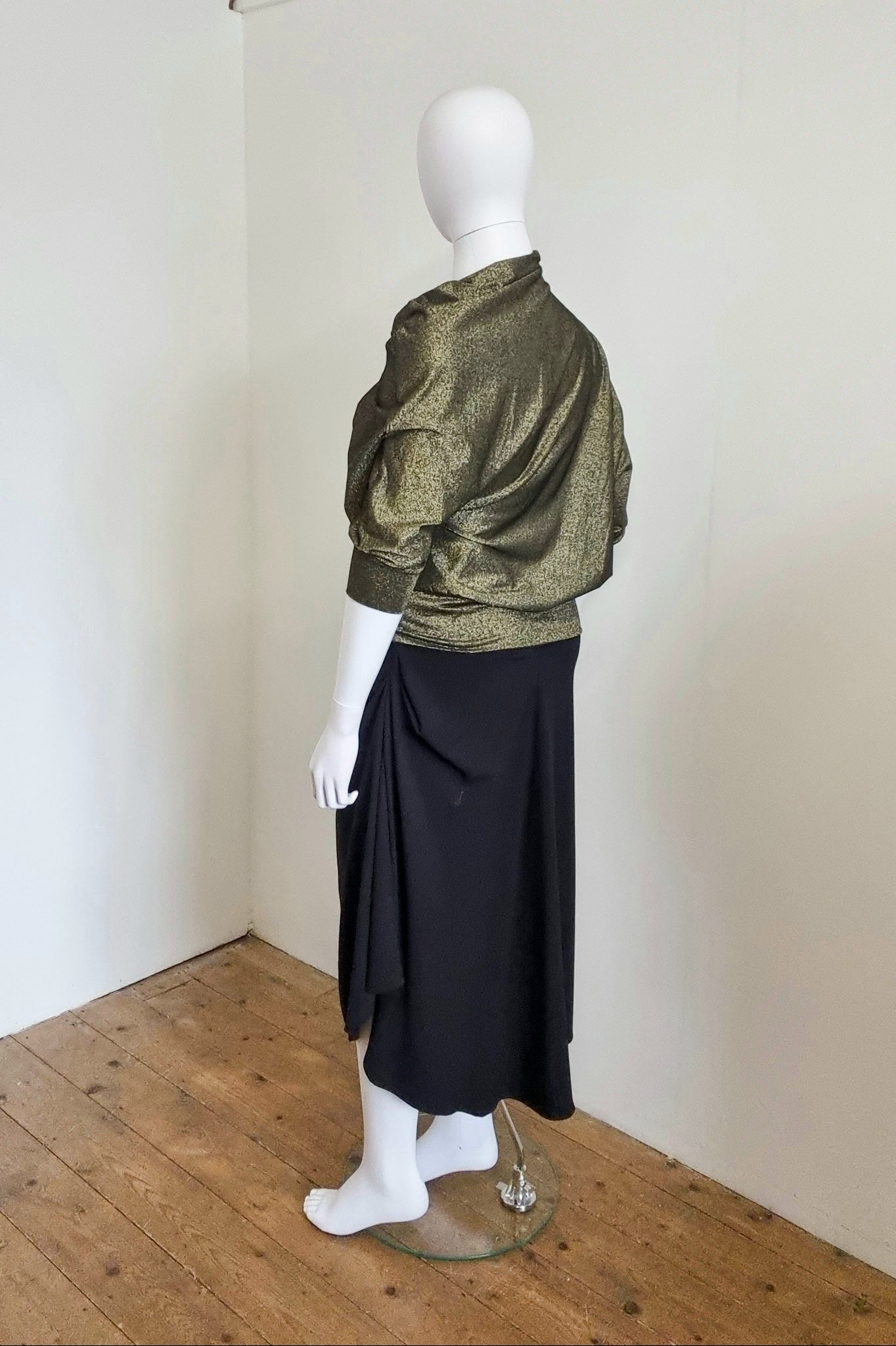 Zadie Asymmetric Jumper - Bronze/Gold