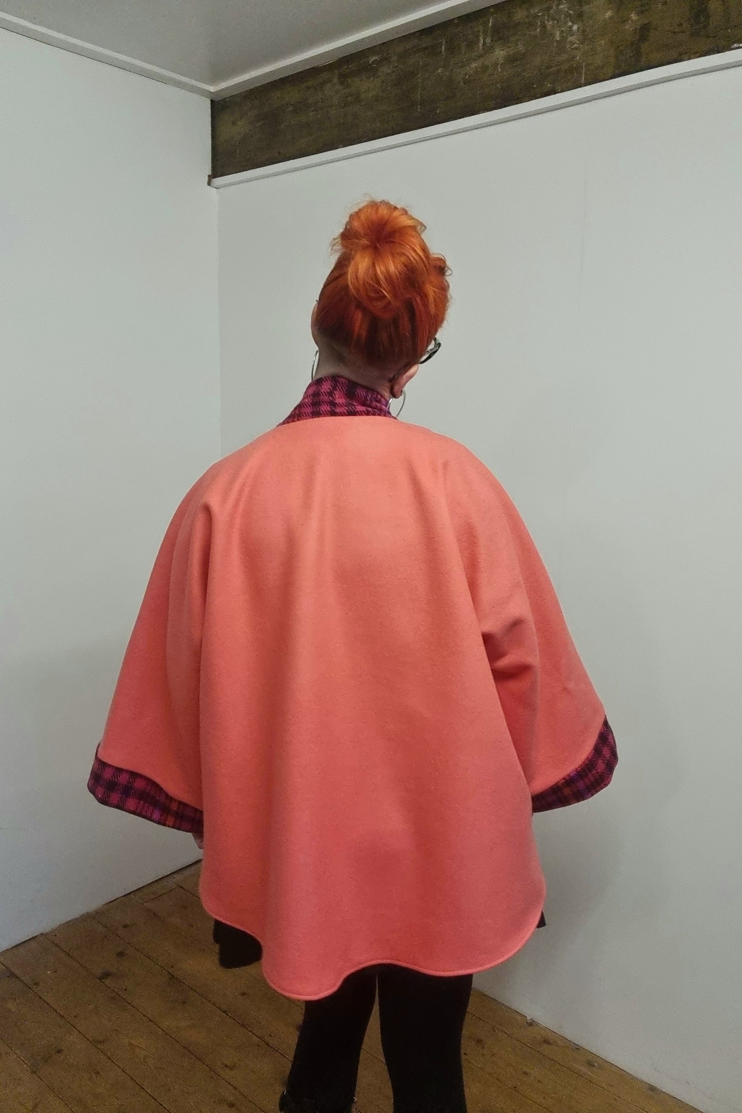 Tippi - Coral with Pink & Red Wool