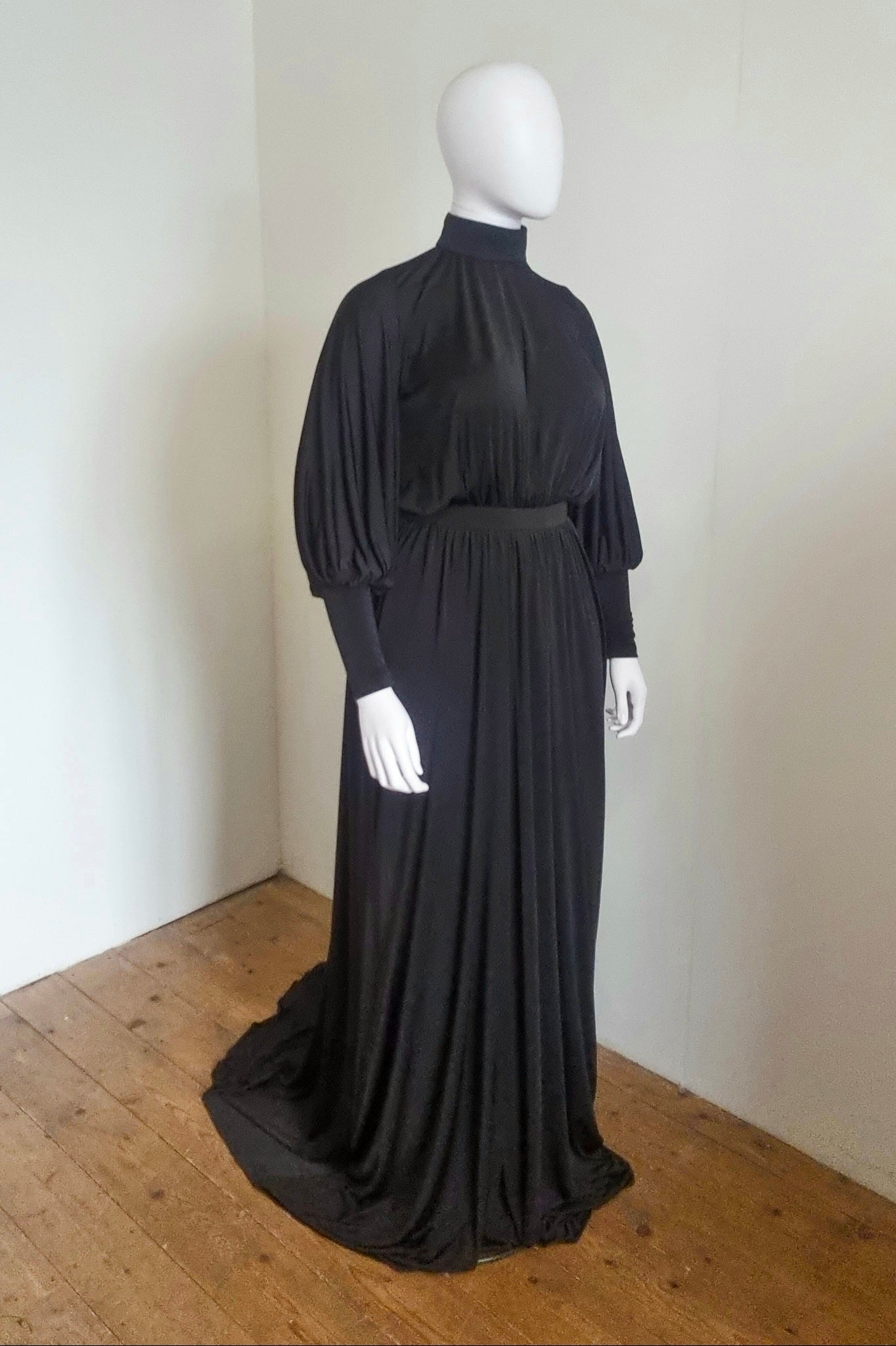 Margaux Gown - Black Low Sheen Jersey