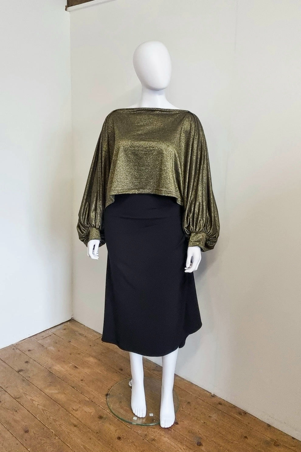 Imogen Drape Crop - Bronze/Gold