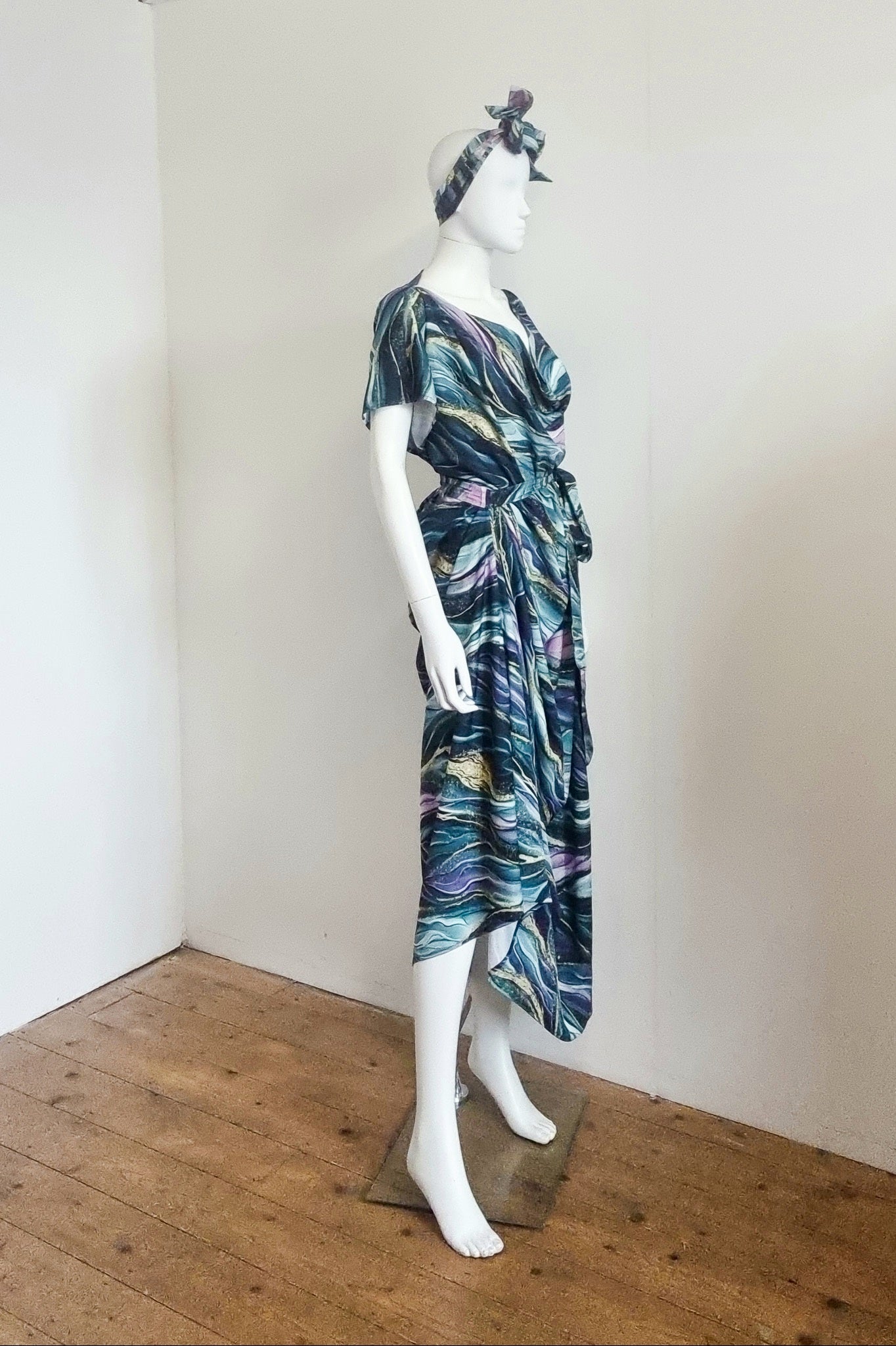 Zuzu dress - Marine Marble