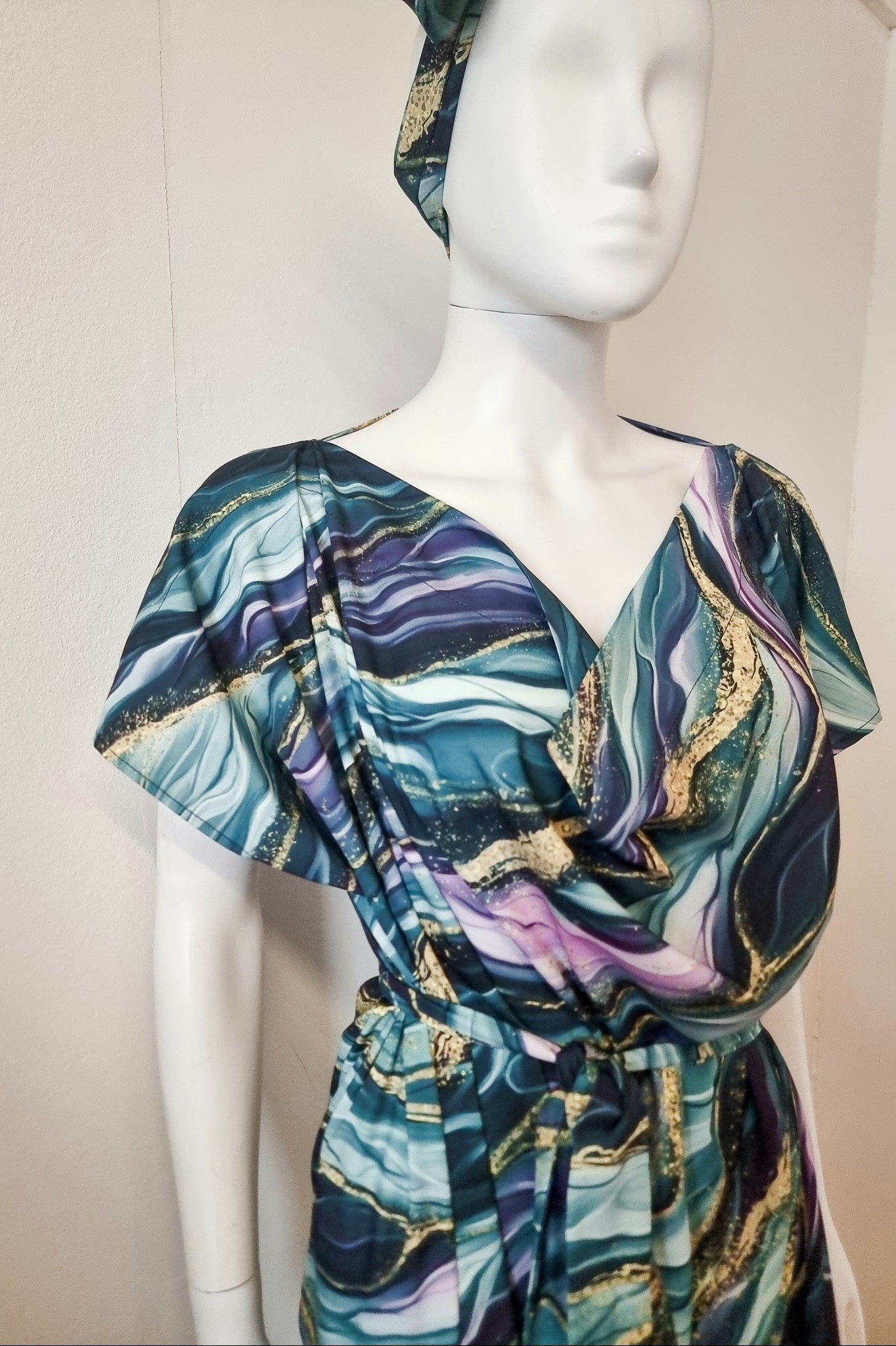 Zuzu dress - Marine Marble