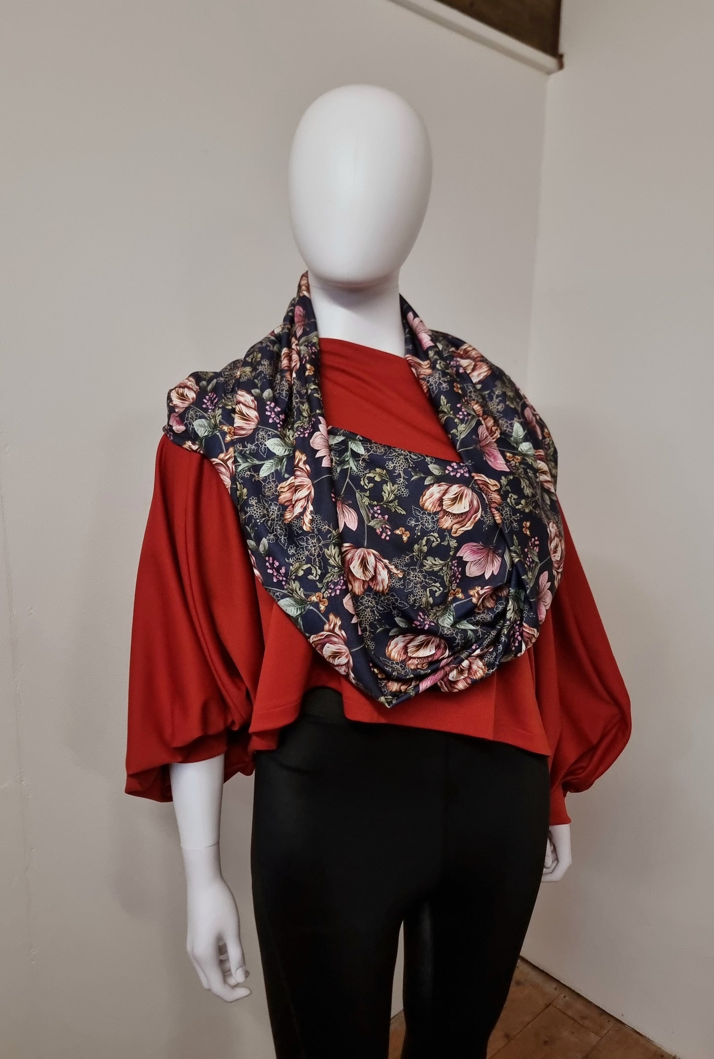 Luxury Snood - Midnight Floral