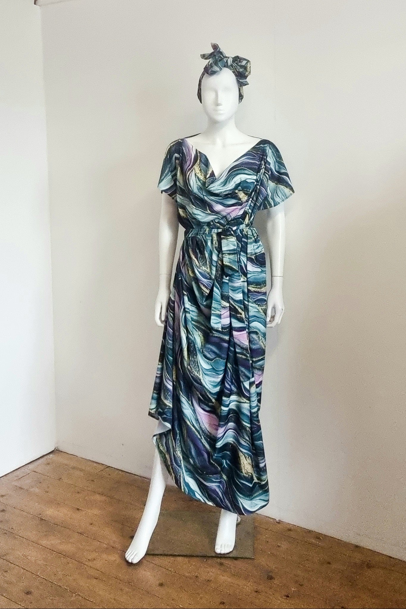 Zuzu dress - Marine Marble