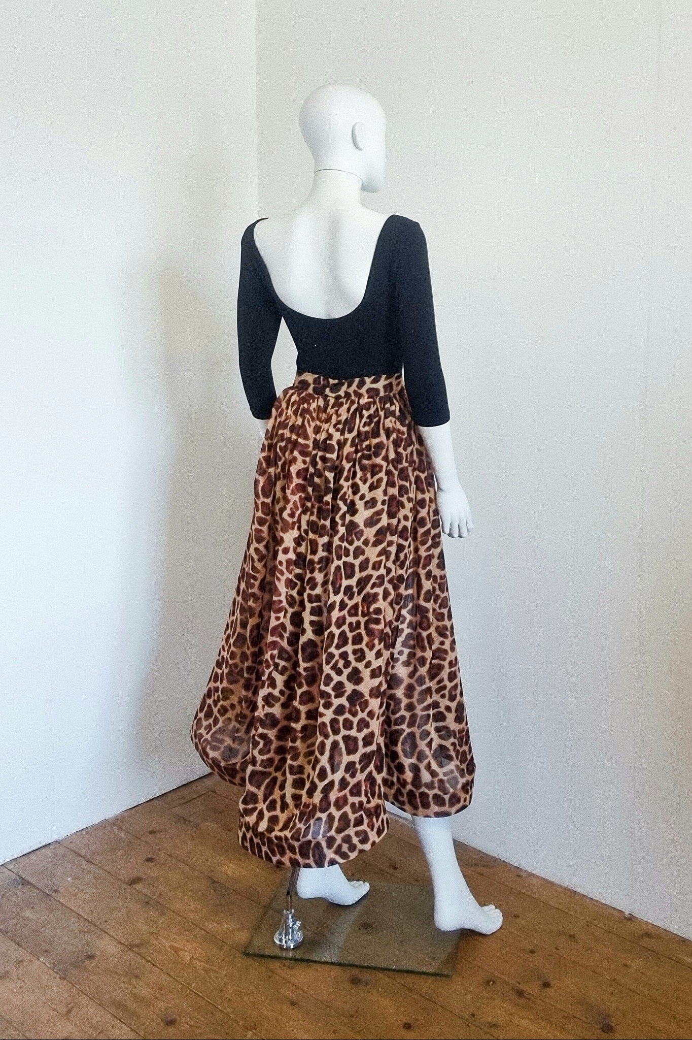 Fifi Skirt - Lightweight Silky Leopard