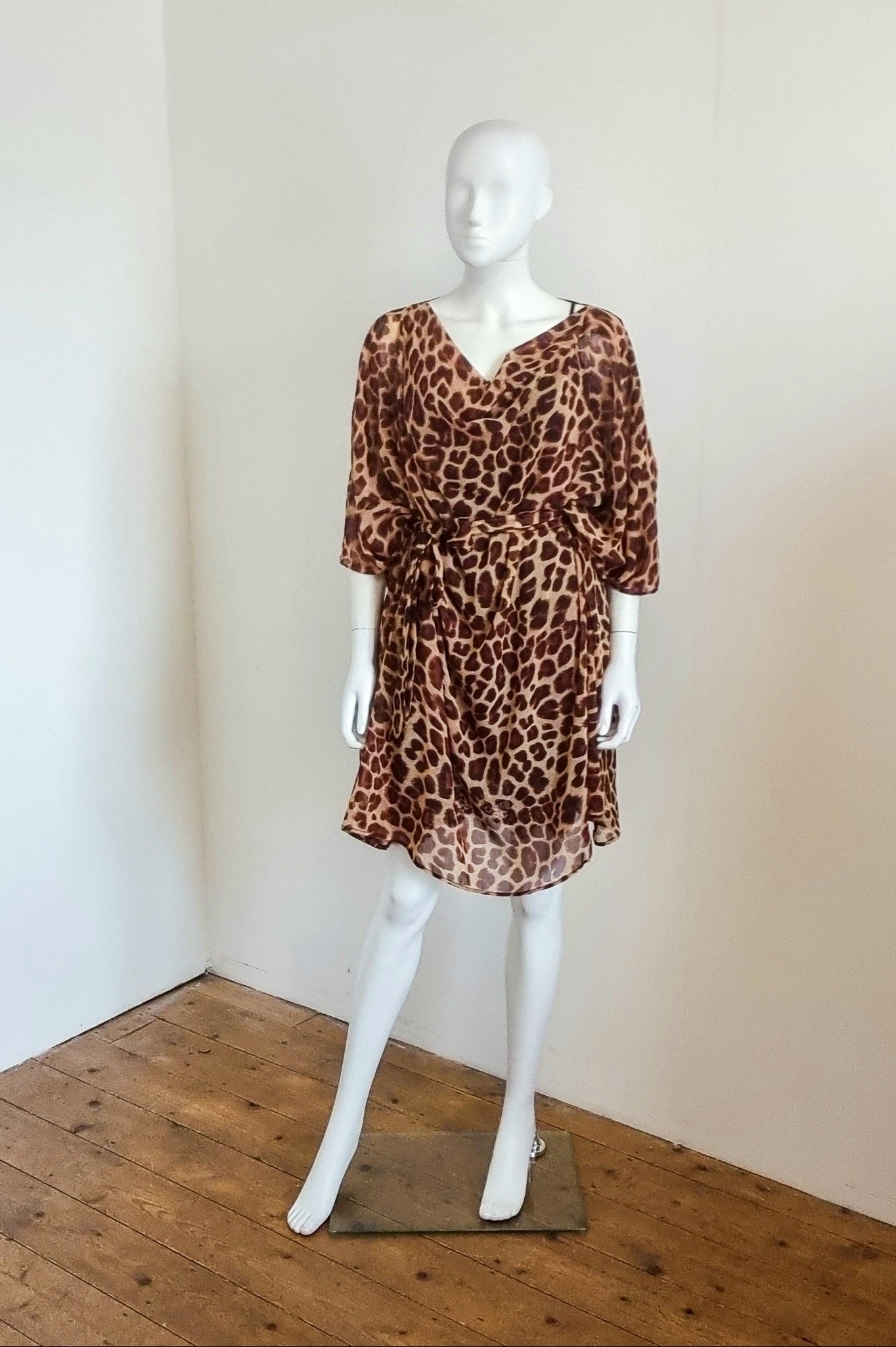 Multiway Mini Bea dress - Choc Leopard Print