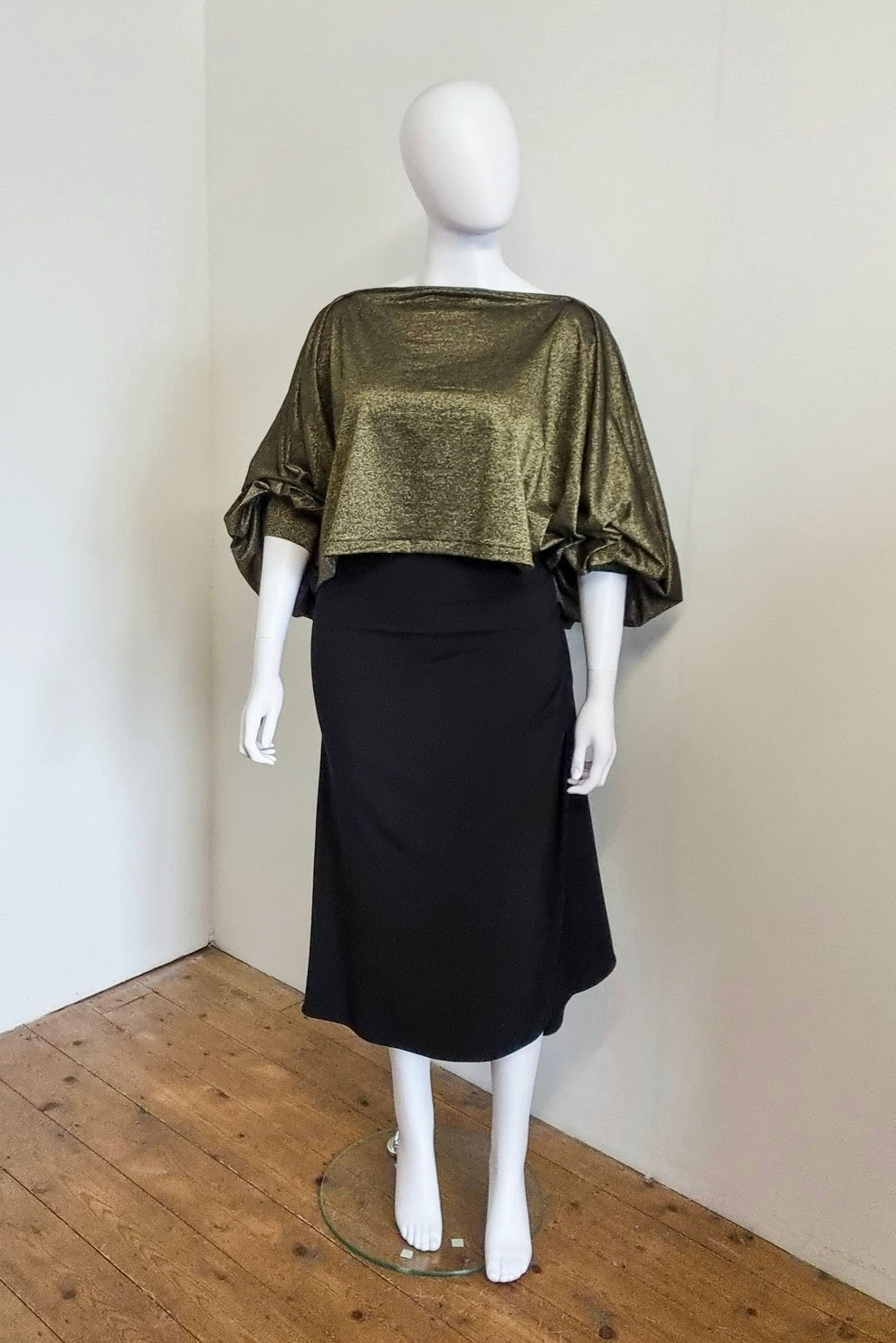 Imogen Drape Crop - Bronze/Gold