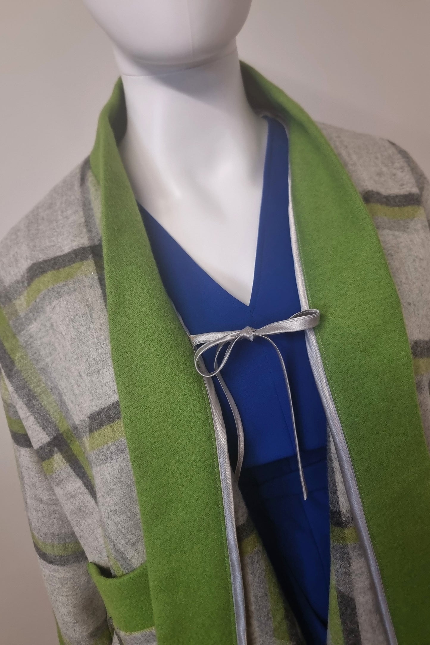 Tippi - Grey & Green Wool