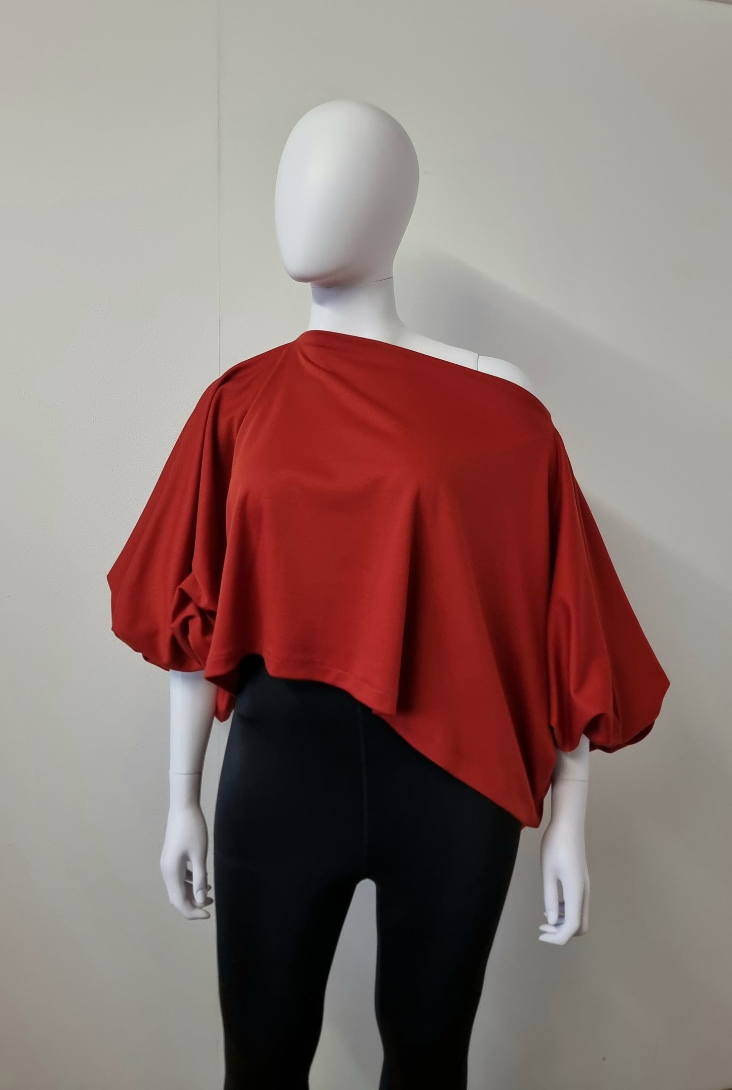 Imogen Drape Crop - Terracotta