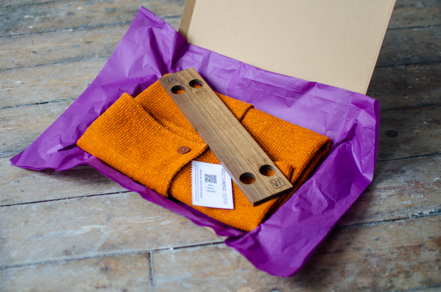 Ida Bag, Medium - Huddersfield Woven Wool In Cinnamon