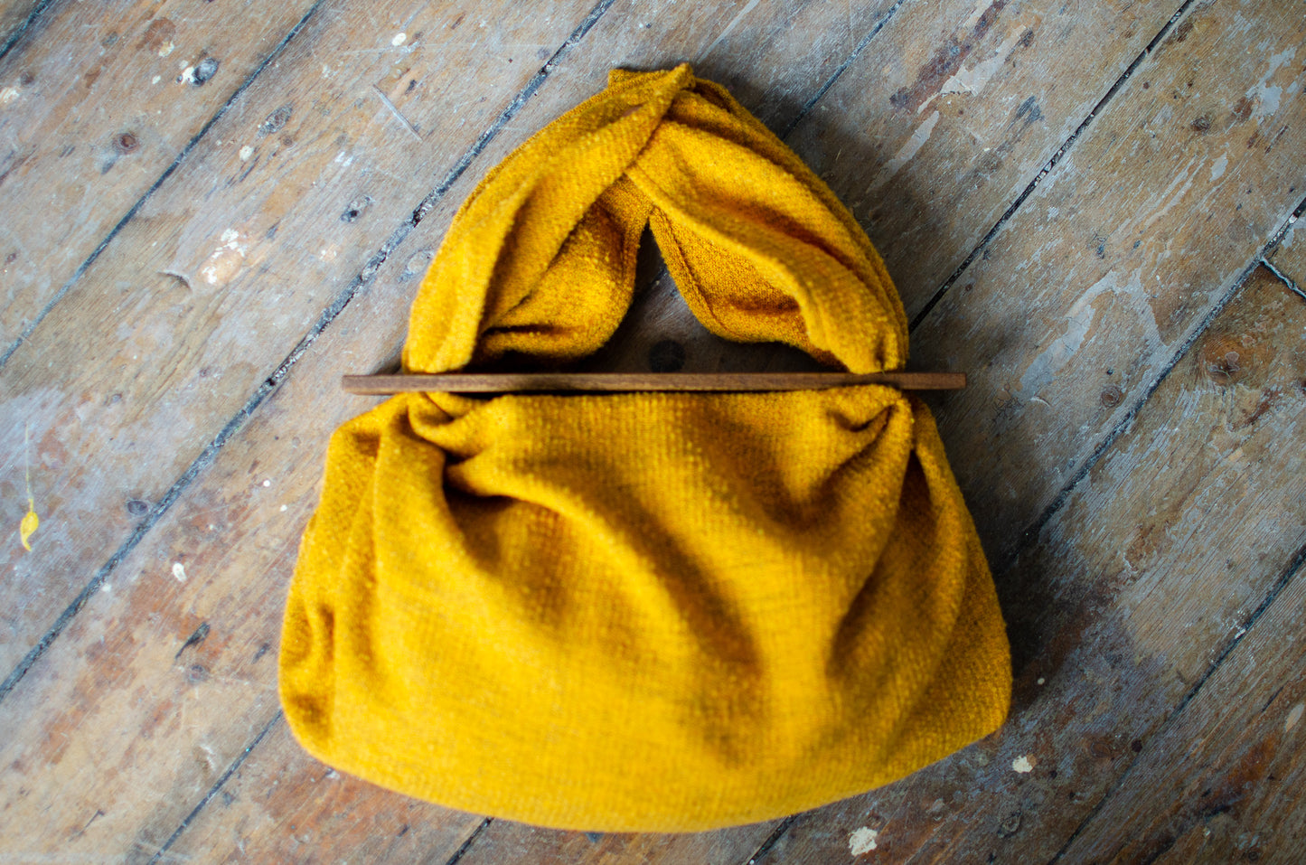 Ida Bag, Medium - Huddersfield Woven Wool In Honey