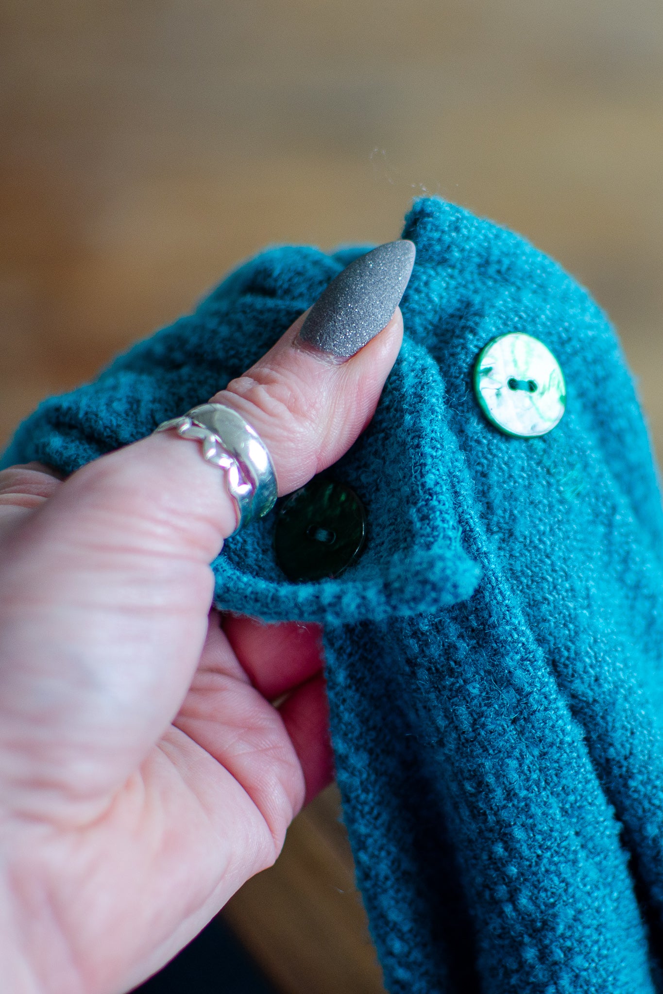 Ida Bag, Medium - Huddersfield Woven Wool In Sapphire
